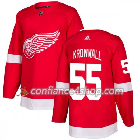 Adidas Maillot de Hockey Detroit Red Wings Niklas Kronwall 55 2017-2018 Rouge Authentic - Homme